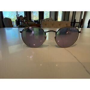 Ray-Ban Rare Round Metal Demi Gloss Brushed Bronze Lilac Mirror RB3447 EUC